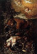 Domenico Tintoretto Tancred Baptizing Clorinda Sweden oil painting artist
